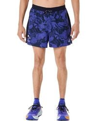 Asics - Fujitrail All Over Print 5In Short - Lyst