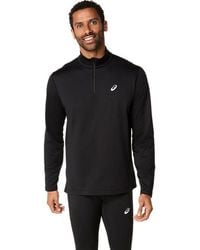 Asics - CORE LS 1/2 ZIP WINTER TOP - Lyst