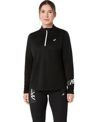 Asics - Icon 1/2 Zip Ls Top - Lyst