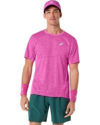 Asics - Match Jacquard Ss Top - Lyst