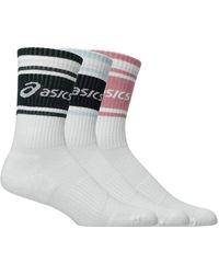 Asics - Aeg 3 Pack Logo Crew Sock - Lyst