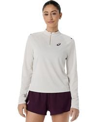 Asics - Match 1/2 Zip Ls Top - Lyst