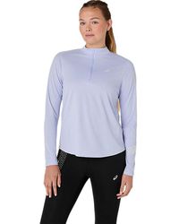 Asics - Icon 1/2 Zip Ls Top - Lyst