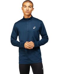 Asics Metarun Warm Ls Top in het Blauw voor heren - Lyst
