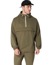 Asics - Double Weave Relaxed Pull Over Jacket - Lyst