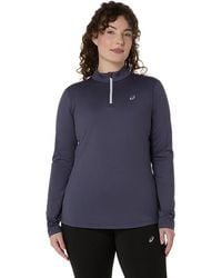 Asics - Core Ls 1/2 Zip Winter Top - Lyst