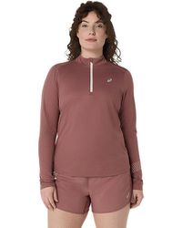 Asics - Icon 1/2 Zip Ls Top - Lyst
