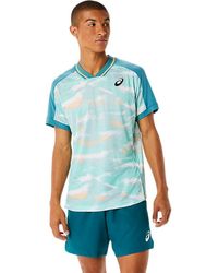 Asics - Match Graphic Ss Top - Lyst