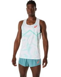 Asics - LIGHT KNIT GRAPHIC SINGLET - Lyst