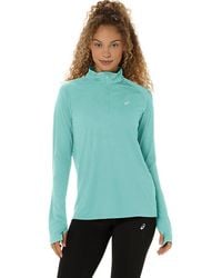 Asics - Sport Ls 1/2 Zip Top - Lyst