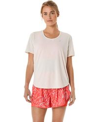 Asics - Road V-Neck Ss Top - Lyst