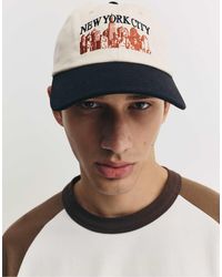 Pull&Bear - – kappe mit skyline-verzierung - Lyst