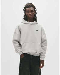 Pull&Bear - Felpa Mélange Con Cappuccio E Logo Ricamato “Stwd” - Lyst