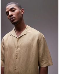 TOPMAN - Camicia A Maniche Corte Squadrata - Lyst