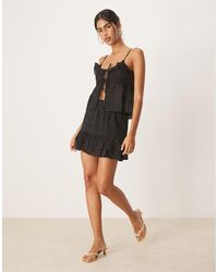 Pimkie - Sequin Detail Ruffle Hem Mini Skirt Co-ord - Lyst
