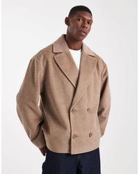 ASOS - Wool Look Peacoat - Lyst