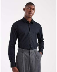 Only & Sons - Slim Fit Stretch Poplin Shirt - Lyst