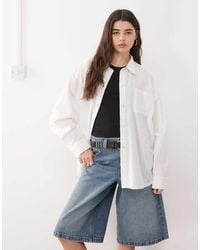 Collusion - Oversized Overhemd Van Linnenmix - Lyst