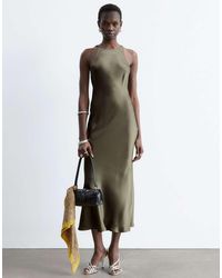 & Other Stories - Bias Cut Satin Midi Dress - Lyst