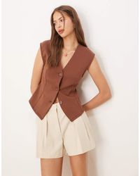 ASOS - Interlock V Neck Button Through - Lyst