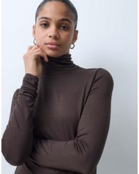 Vero Moda - Top Met Col En Lange Mouwen - Lyst