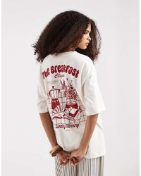 JJXX - The Breakfast Clique Oversized T-shirt - Lyst