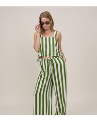 Nobody's Child Petite - Pillar Linen Mix Tie Side Top - Lyst