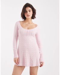 Hollister - Robe-pull courte style babydoll avec boutonnage sur le devant - Lyst