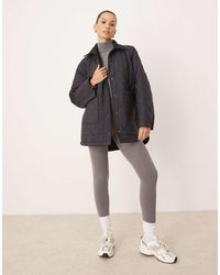 Tala - Giacca Oversize Nera Reversibile Con Un Lato - Lyst