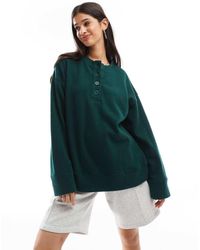 ASOS - Jersey Extragrande Con Cuello Panadero De Tejido Muy Suave De - Lyst