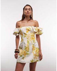 Forever New - Off The Shoulder Ruffle Mini Dress - Lyst