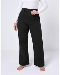 Yours Clothing - Wide Leg Jeggings - Lyst