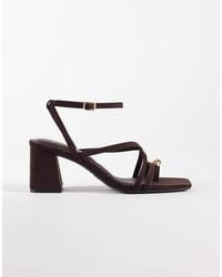 New Look - Metal Toe Loop Block Heeled Sandal - Lyst