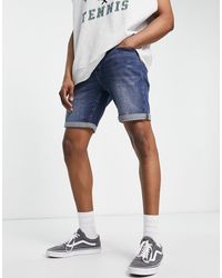 Jack \u0026 Jones Denim Shorts in Black for 