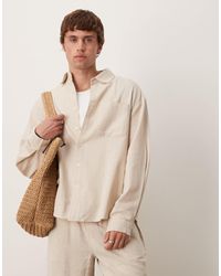 ASOS - – langärmliges oversize-hemd - Lyst