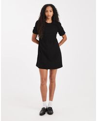 Threadbare - Cord Short Sleeve Mini Dress - Lyst