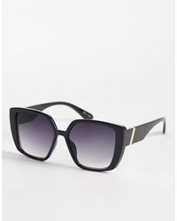 Pieces - Large Square Frame Sunglasses - Lyst