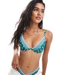 Hollister - – bademode – tief ausgeschnittenes bügel-bikini-oberteil - Lyst