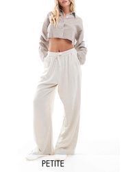 Miss Selfridge - – weit geschnittene hose zum hineinschlüpfen aus leinenmix - Lyst