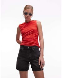 TOPSHOP - Denim Editor Shorts - Lyst
