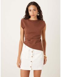 Glamorous - Button Front Mini Skirt - Lyst
