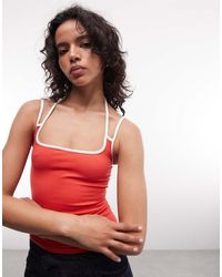 ASOS - Seamless Strap Detail Cami Tank Top - Lyst