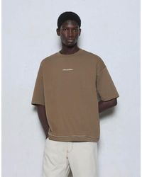 Pull&Bear - Short Sleeve Relaxed Fit Sweatshirt - Lyst