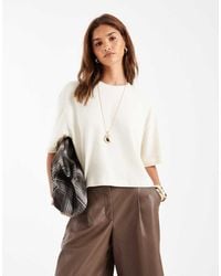 ASOS - Textured Jersey Boxy Crop T-shirt - Lyst