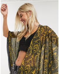 ASOS Tassel Cape - Yellow