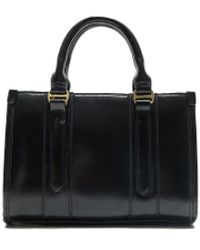 Stradivarius - Borsa Shopper Rigida Nera - Lyst