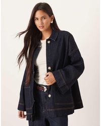 Aware - Oversized Recht Denim Jack - Lyst