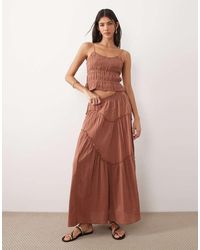 Iisla & Bird - Maxi Ruffle Skirt - Lyst