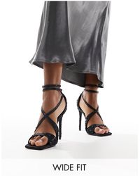 Public Desire - Exclusive Moana Embellished High Heeled Sandals - Lyst