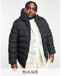 threadbare hooded padded jacket